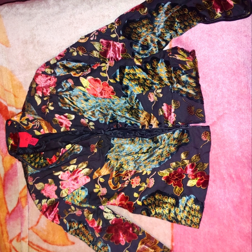 Beautiful JS Collections Satin Jacket Size 10